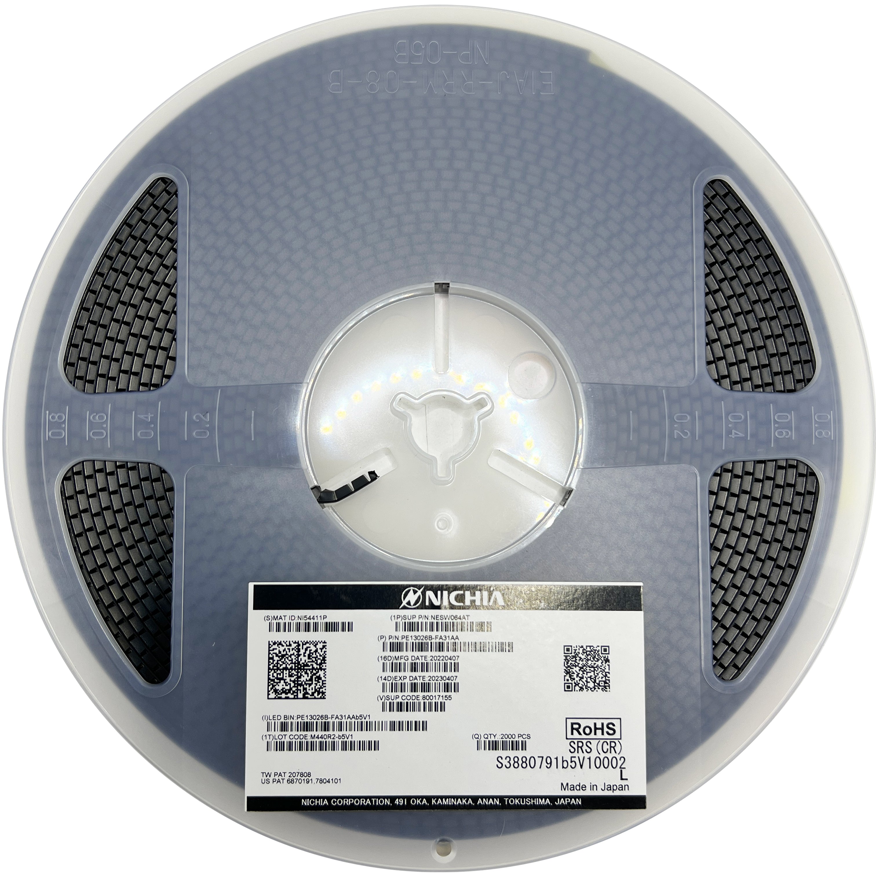 High Luminance White LED 1210 (3225) NESW064AT 3.2X2.0X1.2MM NICHIA 2000 pcs